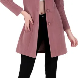 brazo Tweed Solid Coat For Women image 5