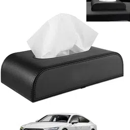 maties Leathrite New Design Black D-Shape Tissue Holder For-S7 Audi 2017 Vehicle Tissue Dispenser-picture-10