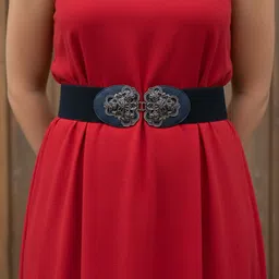 swapno Women Evening, Formal Black Canvas Belt-picture-15