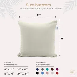 my armor Microfibre Pillow, Cushion for Sofa, Soft, Fluffy For Comfort & Back Support Microfibre Solid Cushion Pack of 5 image 3