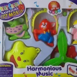 mega star 5 Pcs Lovely Colourful Musical Hanging Rattle Toys with Hanging Cartoons Rattle-picture-15