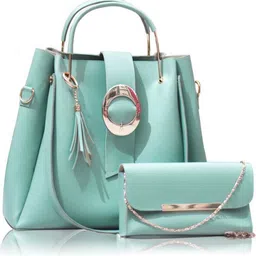 women craft Women Green Messenger Bag image 1