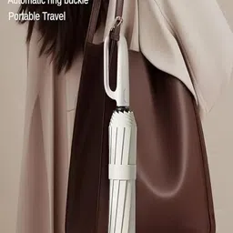 jimigo 3 Fold UV Coated large stylist heavy duty long lasting Men & Women Travel Kc Umbrella image 2