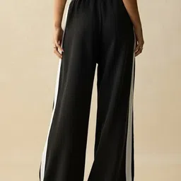 dockstreet Women Solid Black Track Pants-picture-32