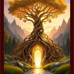 droptopdecor Vastu money tree Religious Frame-picture-37