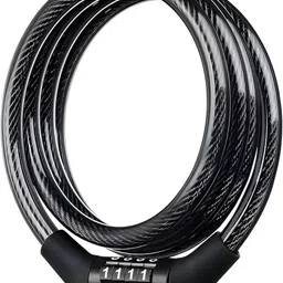 bikefashionmart Cycle Wire Lock(Numerical)Black-LA Bicycle Lock image 2