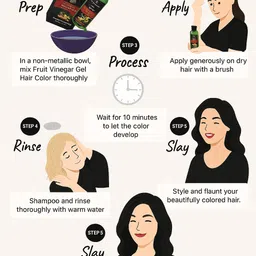 urbanmac Fruit Vinegar Gel Based Hair Color with application Brush Bowl , Natural Black image 5