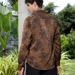 campus sutra Men Regular Fit Printed Spread Collar Casual Shirt image 3