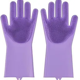 nksnimystore Reusable Rubber Silicon Wash Scrubber Heat Resistant Dish Washing Gloves K72 Wet and Dry Disposable Glove-picture-29