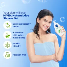 NIVEA Natural Aloe Enriched Body Wash image 5