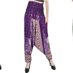 narnari Printed Rayon Women Harem Pants-picture-10