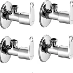 ramya RAMBO Brass Angle Valve Pack OF 4 For Bathroom and Kitchen Chrome Finish Angle Cock Faucet-picture-11