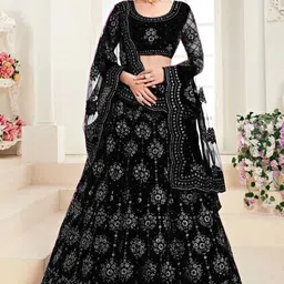 rukha fab Embroidered Semi Stitched Lehenga Choli-picture-11