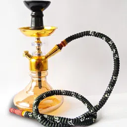 misr puff Hookah set 12 inch Glass, Gold Plated Hookah-picture-43