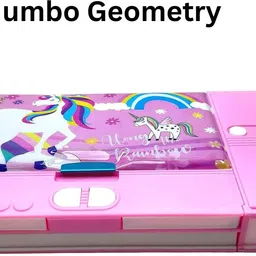 extraposh 1 Pcs Calculator Geometry, Unicorn Jumbo Double Sided Geometry Box for Kids Geometry Box-picture-20