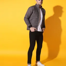 christy world Men Solid Padded Jacket image 4