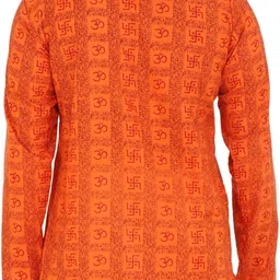 latest plus Men Printed Cotton Blend Straight Kurta image 2