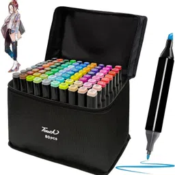 dwiti enterprise Dual Tip Art Markers Sketching Head Marker Pens for Kids Adult 80 Colors-picture-26