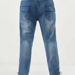 urbano fashion Men Slim Mid Rise Light Blue Jeans image 3