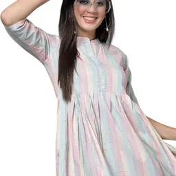 rangrasiya tez Women High Low White Midi/Calf Length Dress image 3