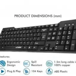 Electroline Pack of 4 Keyboard and Mouse Combo with USB Hub, and Mouse Pad Combo Set Combo Set image 2