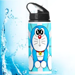 printingzone Doraemon Sipper Water Bottle Printed Bottle For kids Boys Girl (BS-42) 600 ml Water Bottle-picture-23