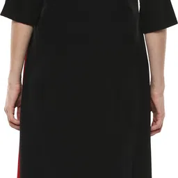 janasya Women Colorblock Crepe Trail Cut Kurta image 5