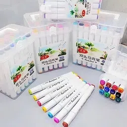 shallus 2 way highlighter marker multicolour with box 12 in pack image 5