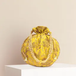 gopi Women Yellow, Gold Potli-picture-33