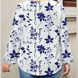nig-bb Women Printed Cotton Blend Cape Top Kurta image 2