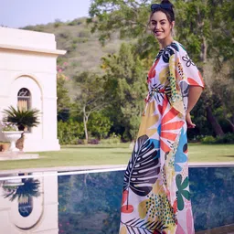 mayffei Printed Women Multicolor Swimsuit image 3