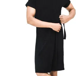 superior Black Free Size Bath Robe-picture-15