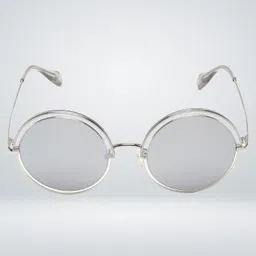 sunnies Mirrored, UV Protection Round Sunglasses (53) image 2