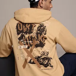 roadster Men Full Sleeve Printed Hooded Sweatshirt-picture-10