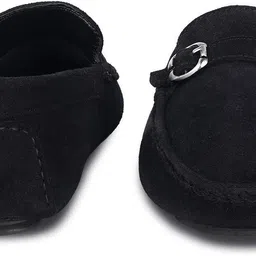 louis stitch Black Suede Leather Casual Loafers for Men (ITSUB) Size 11 Loafers For Men image 3