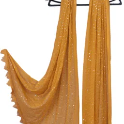 xpant Chiffon Embellished Yellow Women Dupatta-picture-10