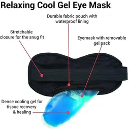 shiventerprise Shiv Eye Mask with Gel | Sleeping Mask With relax For Eye ( 100g ) image 2