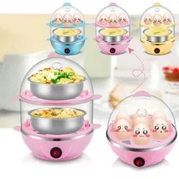 prezzie hub Double Egg Boiler Poacher Machine Electric Automatic Double Egg Boiler Poacher Machine Egg Cooker image 3