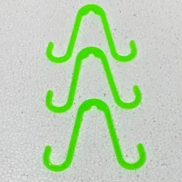 lhm Plastic Hanger Hooks (Green) (Pack of 100) Hook 100 image 2