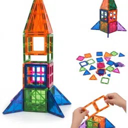 devdarsh Magnetic Building Tiles & Blocks - Open-Ended Creative Toys image 4