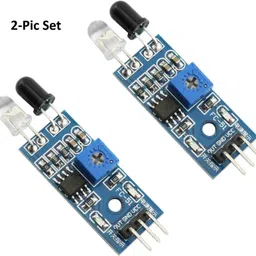 dhruv-pro 2-Pic Reflection IR Obstacle Avoidance Sensor Module infrared sensor Reflect IR Sensor Electronic Components Electronic Hobby Kit image 1