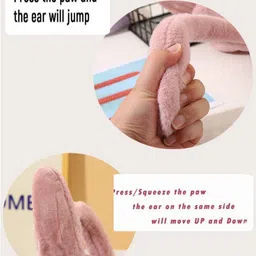 kedohub Cute jumping rabbit with chuchu sound girls boys earmuffs for kids (4 to14years) Ear Muff image 5