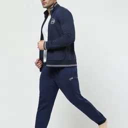 jack & jones Men Solid Dark Blue Track Pants-picture-26