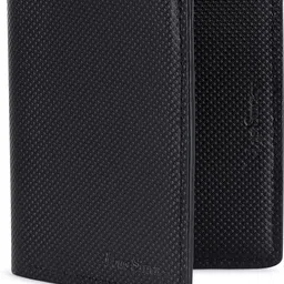 louis stitch Men Casual Black Genuine Leather RFID Wallet image 2