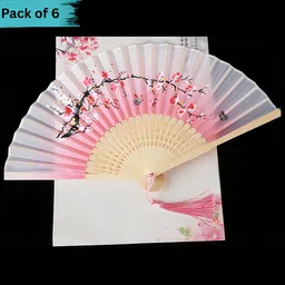 amaco Wooden Hand Chinease/Japanese fan Handmade Bamboo Hand Held Fan AW 364-picture-23