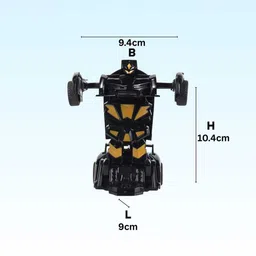 playzilla Crash & Transform Robot Car Toy for Kids | Push & Go Friction Powered-picture-47