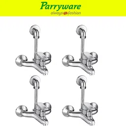 parryware Vista Wall Mixer with Overhead Shower Provision Bathroom set of 4 pic 415 Wall Mixer with Overhead Shower Provision Wall Mixer Faucet image 1