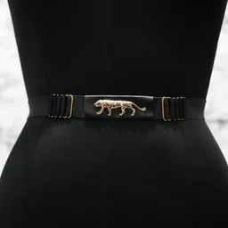 khodal zone Women Casual Black Fabric Belt image 3