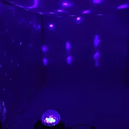 deodap Light Led Crystal Rotating Ball Strobe Lighting with Remote for Birthday Wedding Dual Disco Ball image 3