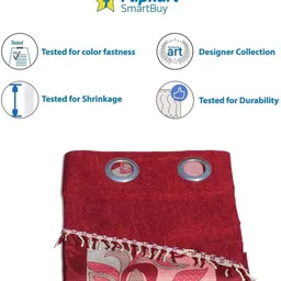 flipkart smartbuy 152.4 cm (5 ft) Window Polyester Curtain (Pack Of 2) image 3